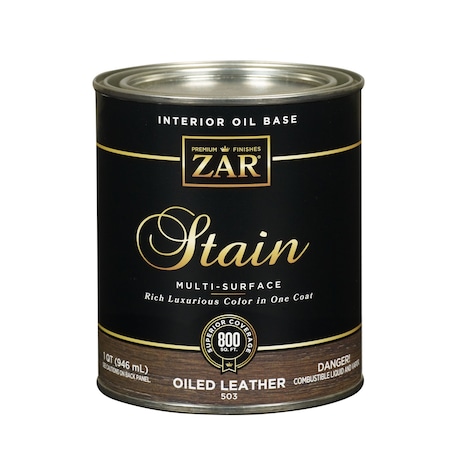 Zar ZAR Semi-Transparent Oiled Leather Oil-Based Polyurethane Wood Stain 1 qt 50312